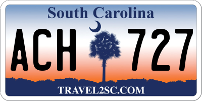 SC license plate ACH727