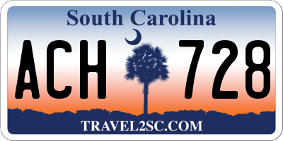 SC license plate ACH728
