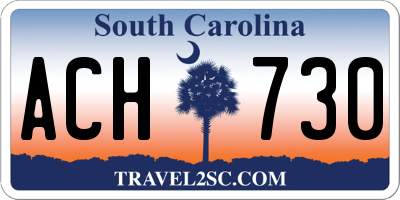 SC license plate ACH730