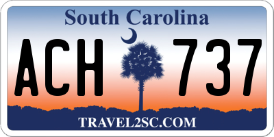 SC license plate ACH737