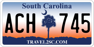 SC license plate ACH745