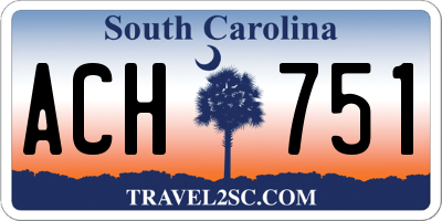 SC license plate ACH751