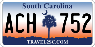 SC license plate ACH752