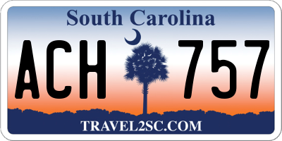 SC license plate ACH757
