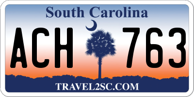 SC license plate ACH763