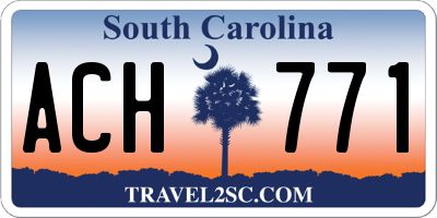 SC license plate ACH771