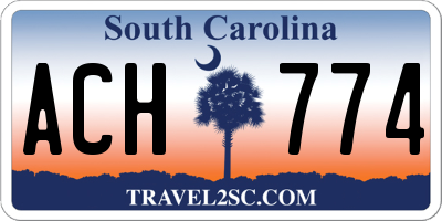 SC license plate ACH774