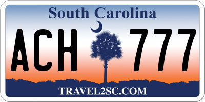 SC license plate ACH777
