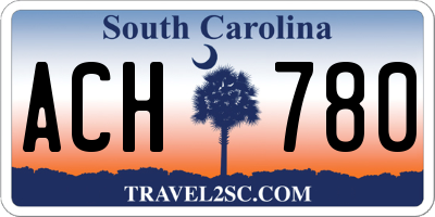 SC license plate ACH780