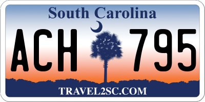 SC license plate ACH795