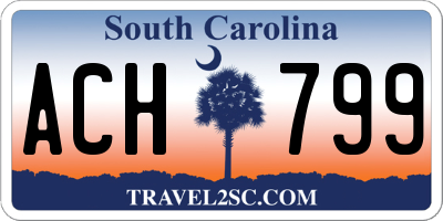 SC license plate ACH799