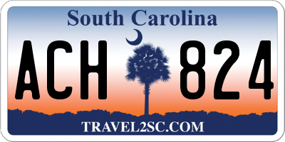 SC license plate ACH824