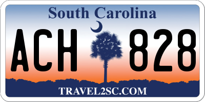 SC license plate ACH828
