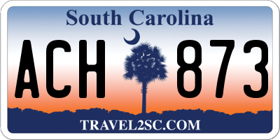 SC license plate ACH873