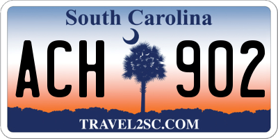 SC license plate ACH902