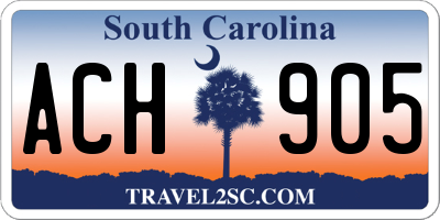 SC license plate ACH905