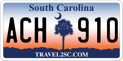 SC license plate ACH910