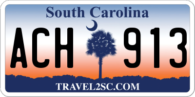 SC license plate ACH913