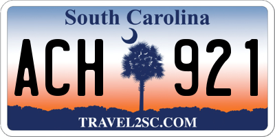 SC license plate ACH921