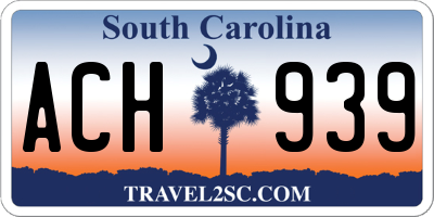 SC license plate ACH939