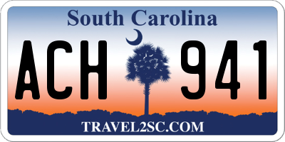 SC license plate ACH941