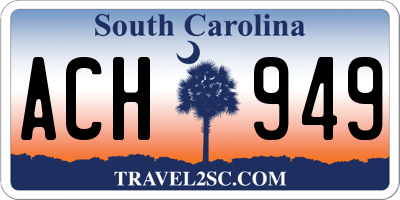 SC license plate ACH949