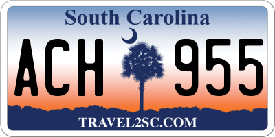 SC license plate ACH955