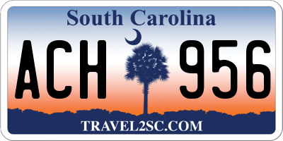 SC license plate ACH956