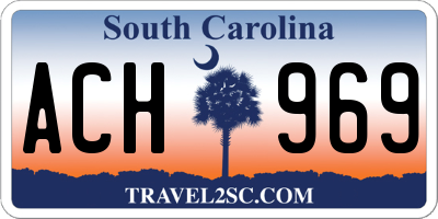 SC license plate ACH969