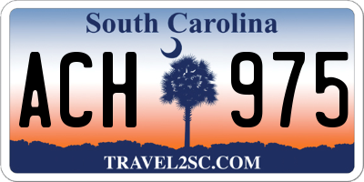 SC license plate ACH975