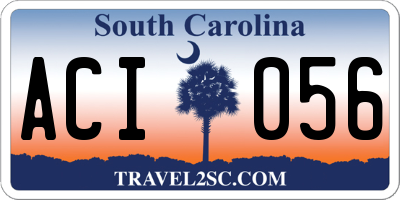 SC license plate ACI056