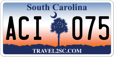 SC license plate ACI075