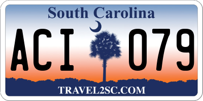 SC license plate ACI079