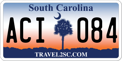 SC license plate ACI084
