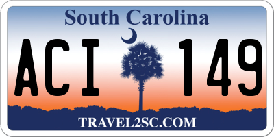 SC license plate ACI149