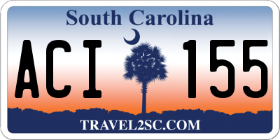 SC license plate ACI155