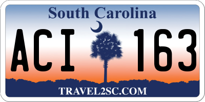 SC license plate ACI163