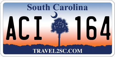SC license plate ACI164