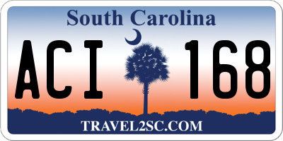 SC license plate ACI168