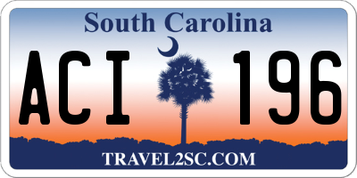 SC license plate ACI196