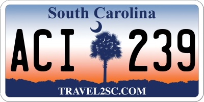 SC license plate ACI239
