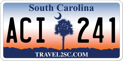 SC license plate ACI241