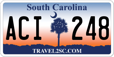 SC license plate ACI248