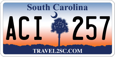 SC license plate ACI257