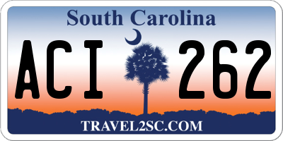 SC license plate ACI262