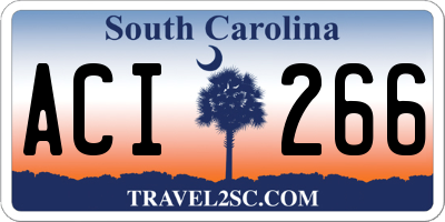 SC license plate ACI266