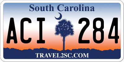 SC license plate ACI284