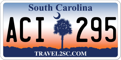 SC license plate ACI295