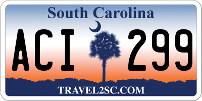 SC license plate ACI299