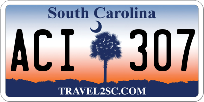 SC license plate ACI307